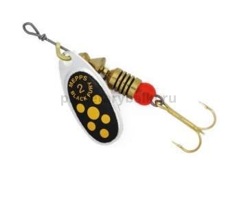 Блесна вращающаяся MEPPS Black Fury Jaune №2, 4,5гр., цвет AG
