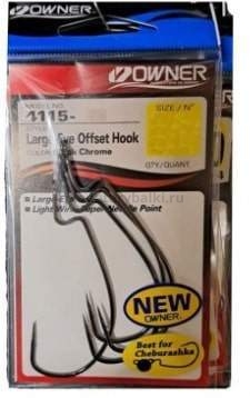 Крючок OWNER Large Eye Offset BC №1, 6шт.