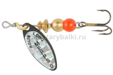 Блесна вращающаяся Mepps AGLIA LONG RAINBO 0, 2,5гр., цвет Black