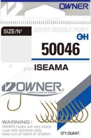 Крючок OWNER Iseama gold №1, 7шт.