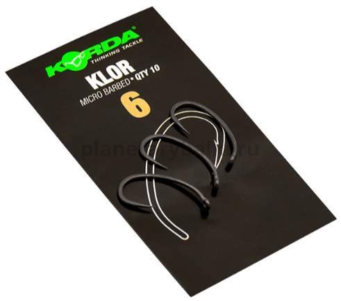 Крючки KORDA Klor с микробородкой №6, 10шт.