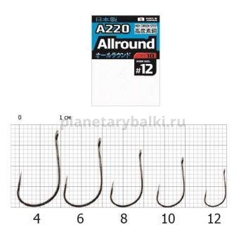 Крючки Cobra Pro AIIROUND A220 №4, 10шт.
