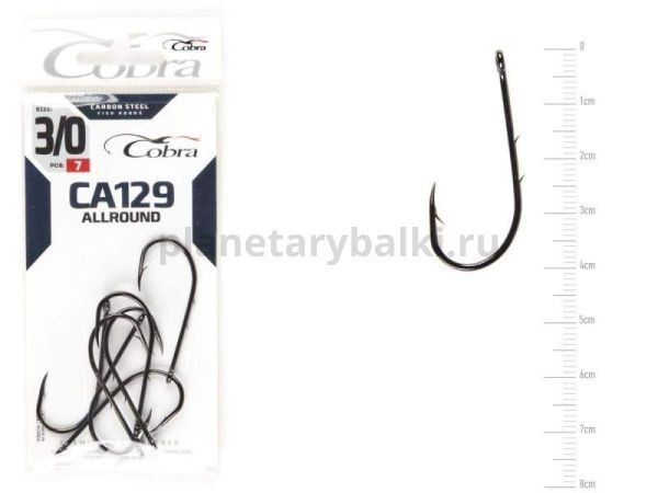 Крючки Cobra Allround BAITHOLDER CA129 №3/0, 7шт.