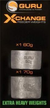Сменный груз для кормушек Guru X-Change Feeder Extra Heavy Spare Weights Pack 60+70гр.