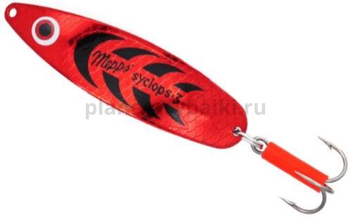 Блесна колеблющаяся MEPPS Syclops Platium №00, 5гр., цвет AG/red