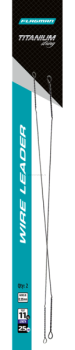 Поводок скрутка F-FISHING Wire Leader Titan 11кг, 25см, 0,35мм, 2шт.