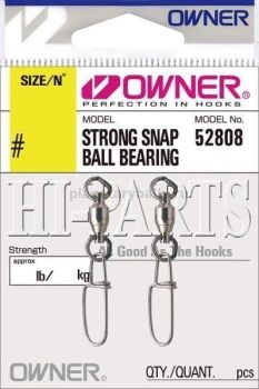 OWNER Застежка Strong Snap Ball Bearing №2 2шт