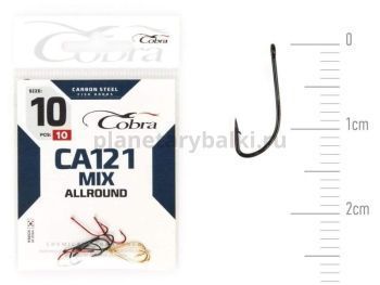 Крючки Cobra Allround MIX CA121 №10, 10шт.