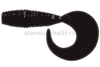 Твистер LureMax TEASER 1,5'' 4см, Black 006, 10шт.