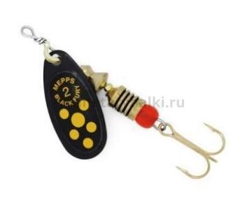 Блесна вращающаяся MEPPS Black Fury Jaune №2, 4,5гр., цвет NR