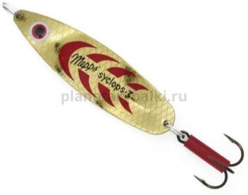 Блесна колеблющаяся MEPPS Syclops №1, 12гр., цвет OR/red