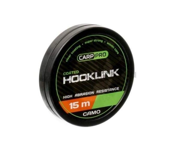 Поводковый материал CARP PRO Soft Coated Hooklink Camo 15м, 6,8кг, 15lb 
