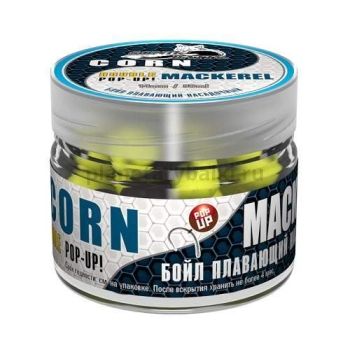 Бойлы насадочные плавающие двух цв. Sonik Baits14мм CORN-MACKEREL Fluo Pop-ups 90мл