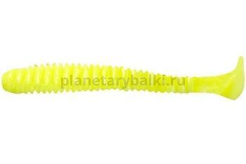 Виброхвост LureMax SENSOR 4'' 10см, Chartreuse 001, 10шт.