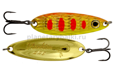 Блесна колеблющаяся LureMax Plankton 28мм, 3гр., цвет 24, White eye