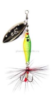 Блесна вращающаяся Lucky John TRIAN BLADE LONG 12гр., цвет 008 в блистере