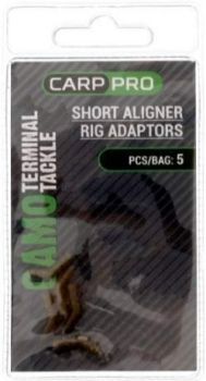 Адаптер лентяйка CARP PRO Aligner Rig Camo Short 5шт.