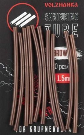 Трубки термоусадочные Volzhanka Shrinking Tube цвет Brown, 1,5мм, 10шт.