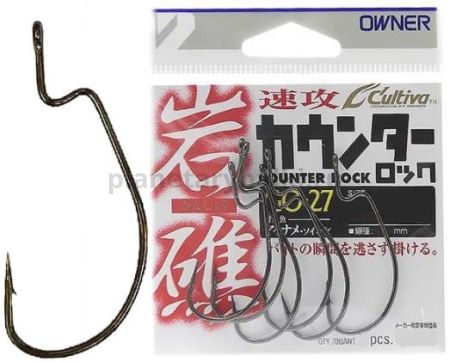 Крючки офсетные OWNER 11758 GO-27 №1/0, 6шт.