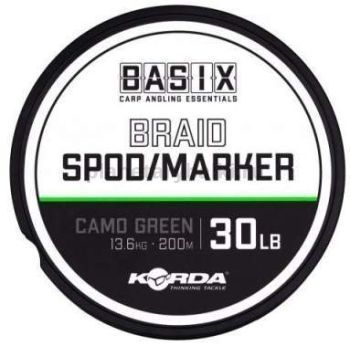 Шнур KORDA Spod Marker Basix Braid 200м, 0,16мм, 13,6кг, 30lb
