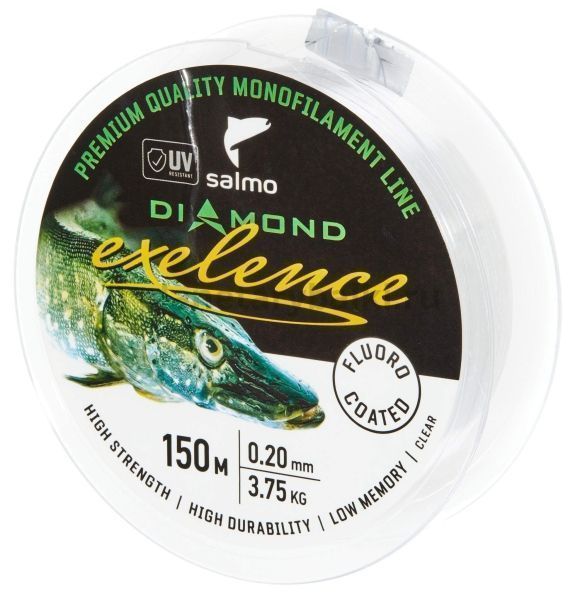 Леска монофильная Salmo Diamond EXELENCE FLUORO COATED Clear 150м, 0,20мм, 3,75кг для рыбалки, Леска монофильная Salmo Diamond EXELENCE FLUORO COATED Clear 150м, 0,20мм, 3,75кг отзывы, Леска монофильная Salmo Diamond EXELENCE FLUORO COATED Clear 150м, 0,20мм, 3,75кг купить, Леска монофильная Salmo Diamond EXELENCE FLUORO COATED Clear 150м, 0,20мм, 3,75кг купить в интернет магазине, Леска монофильная Salmo Diamond EXELENCE FLUORO COATED Clear 150м, 0,20мм, 3,75кг выбрать, Леска монофильная Salmo Diamond EXELENCE FLUORO COATED Clear 150м, 0,20мм, 3,75кг обзор, Леска монофильная Salmo Diamond EXELENCE FLUORO COATED Clear 150м, 0,20мм, 3,75кг купить в розничном магазине