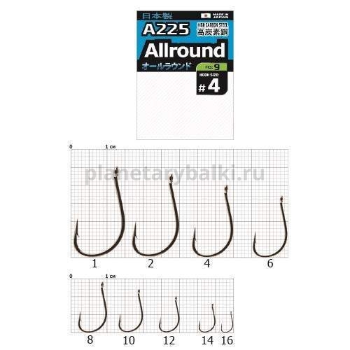 Крючки Cobra Pro AIIROUND A225 №16, 10шт.