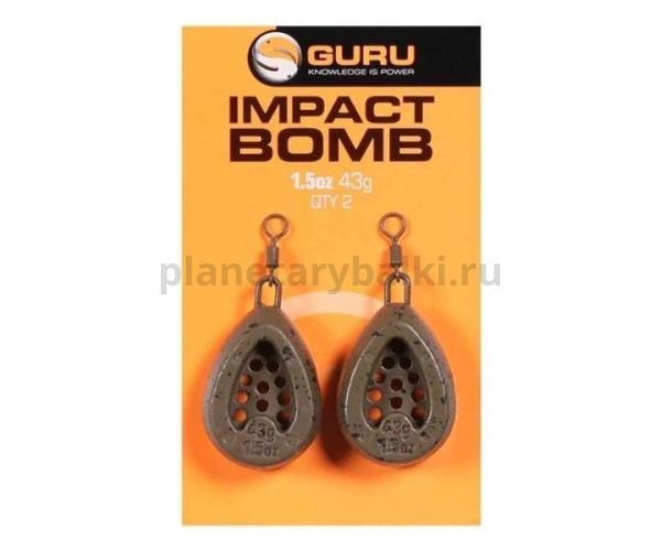 GURU Грузило кормушка Impact Bomb 43г