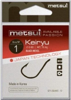 Крючки METSUI KEIRYU цвет bln, размер № 12, в уп. 12 шт