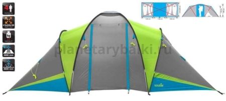 Палатка кемпинговая 4-х местная Norfin LISMA 4 NFL