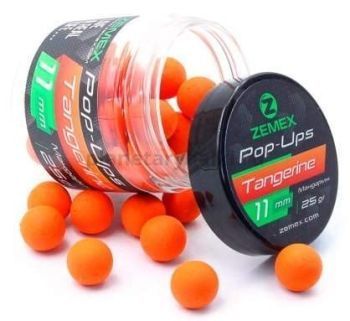 Бойлы плавающие ZEMEX Pop-Ups Tangerine 11мм, 25гр.