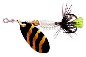 Блесна вращающаяся Lukris MINI-Fly Zebra-1, 2гр., цвет COBRE