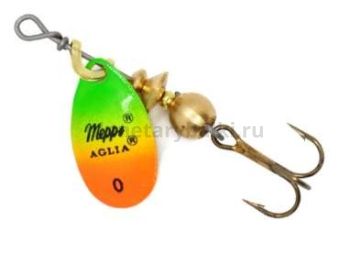Блесна вращающаяся MEPPS Aglia Fluo №0, 2,5гр., цвет tiger