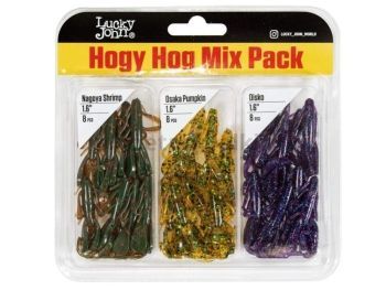 Твистеры Lucky John Pro Series HOGY HOG Mix Pack/MIX1 1.6in 4.1см, набор 24шт.