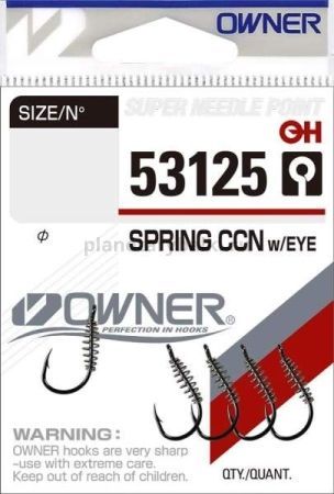 Крючок OWNER Spring Chinu w/Eye BC №2, 5шт.