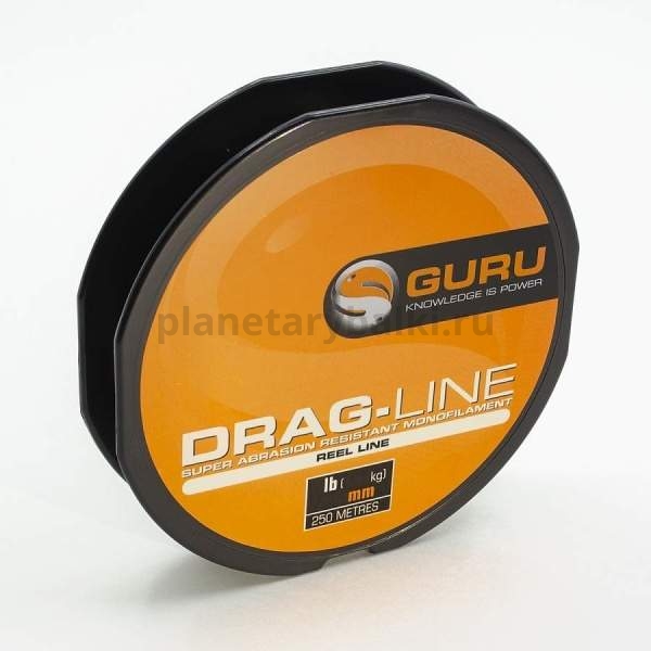 Леска GURU Drag Line 250м, 0,30мм, 4,5кг