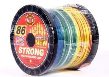 Шнур плетёный WFT KG STRONG Multicolor 600м, 0,52мм, 86кг