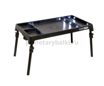 Стол монтажный с подсветкой CARP PRO пластик 54x30х37см