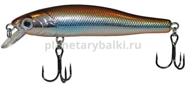 Воблер плавающий LureMax JET MINNOW 70SF 70мм, 6гр., 0,4-0,8м, цвет 008