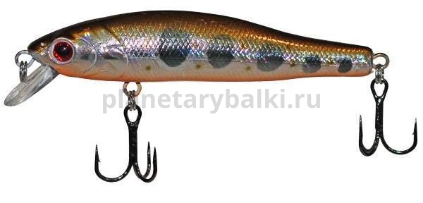 Воблер плавающий LureMax JET MINNOW 70SF 70мм, 6гр., 0,4-0,8м, цвет 004