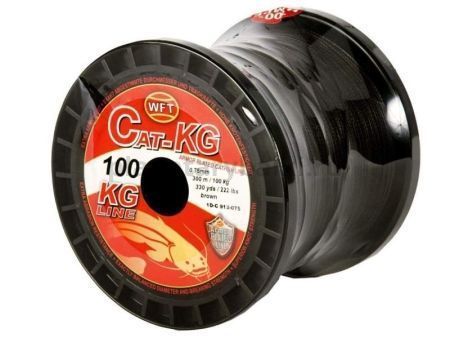 Шнур плетёный WFT KG CAT Brown 300м, 0,75мм, 100кг