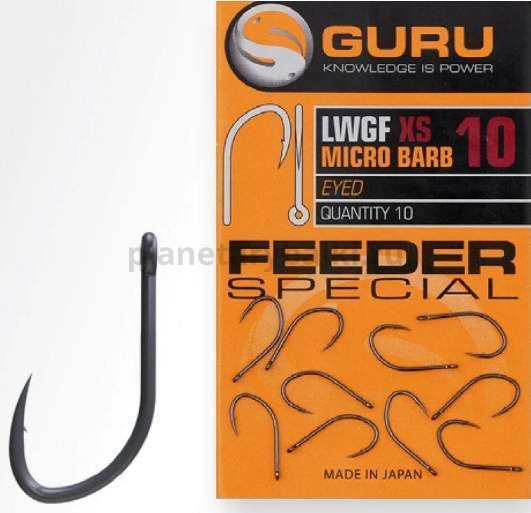 Крючки GURU XS Feeder Special Eyed с ушком №8, 10шт.