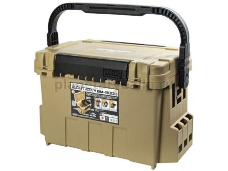 Ящик рыболовный Meiho BUCKET MOUTH BM-9000 Yellow 540x340x350
