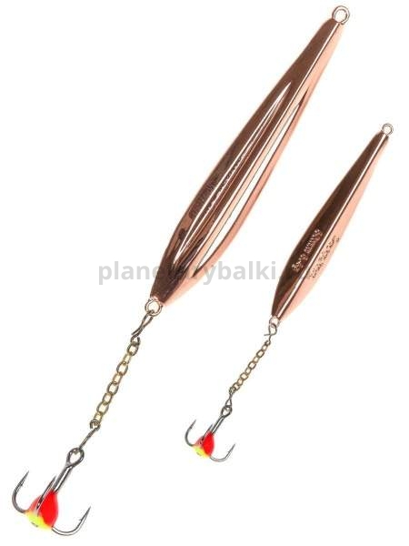 Блесна вертикальная Lucky John FIN Blade с цепочкой и тройником 60мм, 6,5гр., цвет C блистер