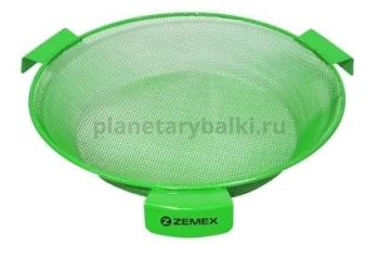 Сито ZEMEX металлическое, диаметр 36см, для ведра 25л, ячейка 4.5мм, цвет зелёный