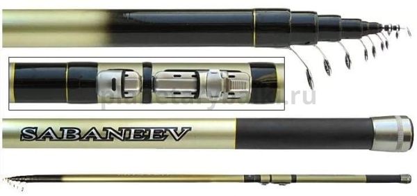 Удилище болонское SABANEEV MASTER Bolo 600 6м, тест 5-25гр. (с кольцами)