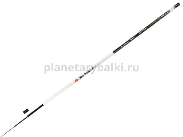 Удилище поплавочное без колец WFT XK Bone PURE CARBO POLE 4м, тест 4-20гр.