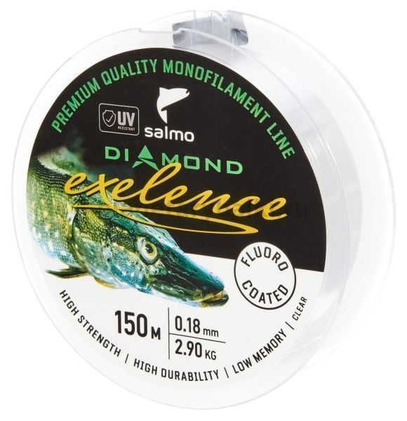 Леска монофильная Salmo Diamond EXELENCE FLUORO COATED Clear 150м, 0,18мм, 2,9кг для рыбалки, Леска монофильная Salmo Diamond EXELENCE FLUORO COATED Clear 150м, 0,18мм, 2,9кг отзывы, Леска монофильная Salmo Diamond EXELENCE FLUORO COATED Clear 150м, 0,18мм, 2,9кг купить, Леска монофильная Salmo Diamond EXELENCE FLUORO COATED Clear 150м, 0,18мм, 2,9кг купить в интернет магазине, Леска монофильная Salmo Diamond EXELENCE FLUORO COATED Clear 150м, 0,18мм, 2,9кг выбрать, Леска монофильная Salmo Diamond EXELENCE FLUORO COATED Clear 150м, 0,18мм, 2,9кг обзор, Леска монофильная Salmo Diamond EXELENCE FLUORO COATED Clear 150м, 0,18мм, 2,9кг купить в розничном магазине