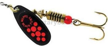 Блесна вращающаяся Mepps BLACK FURY 2, 4,5гр., цвет Black/Orange