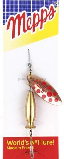 Блесна вращающаяся MEPPS Aglia Long Heavy №1+, 12гр., цвет CU PT red