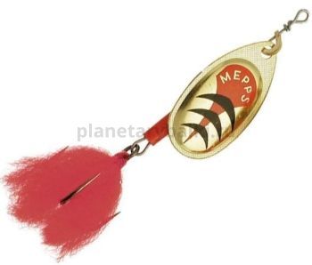 Блесна вращающаяся MEPPS Winner №2, 3гр., цвет OR блистер